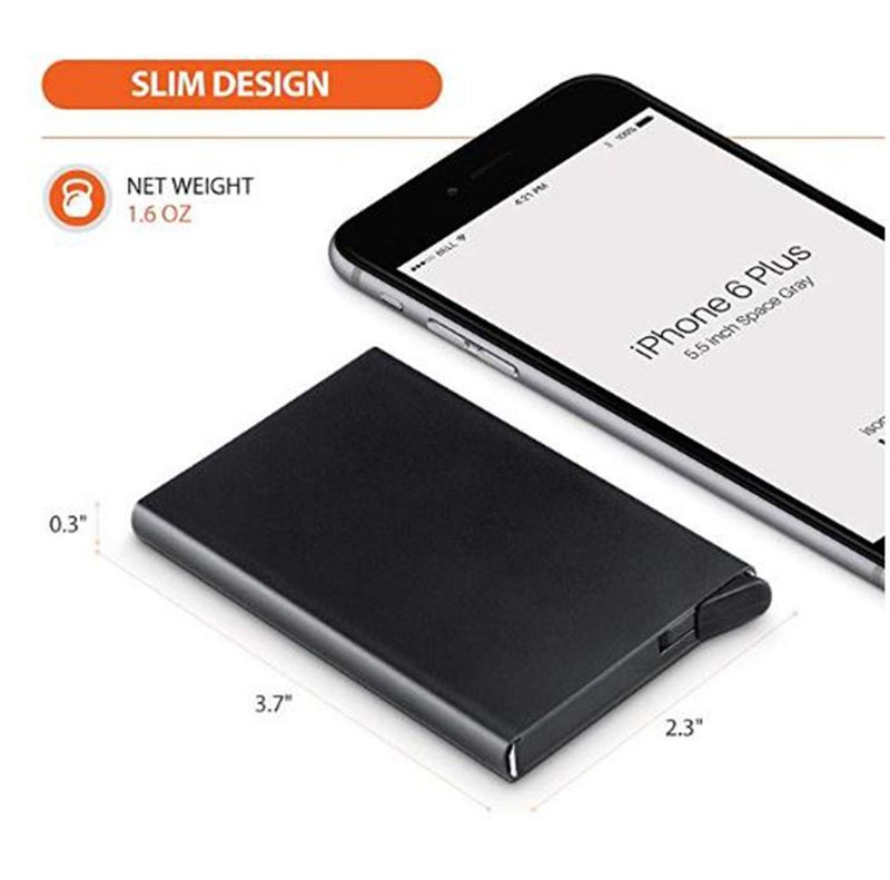 Stealodeal RFID Blocking Automatic Pop-Up Money Holding Smart Pocket Aluminum Front Pocket Wallet Cardholder for Men & Women - Image 5