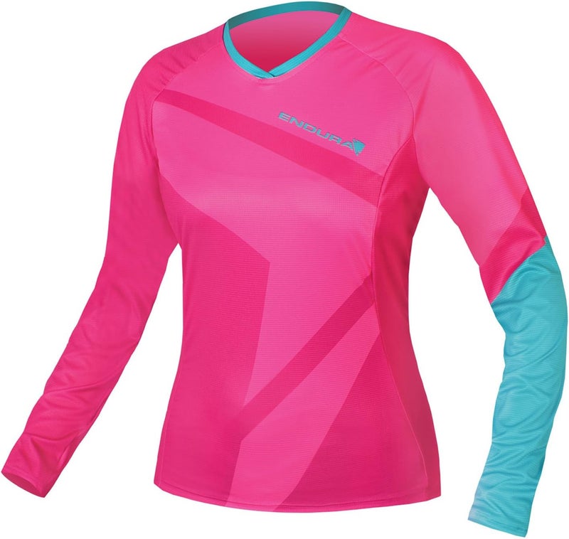 Endura Women's Singletrack II Long Sleeve Top - Raspberry - Image 1