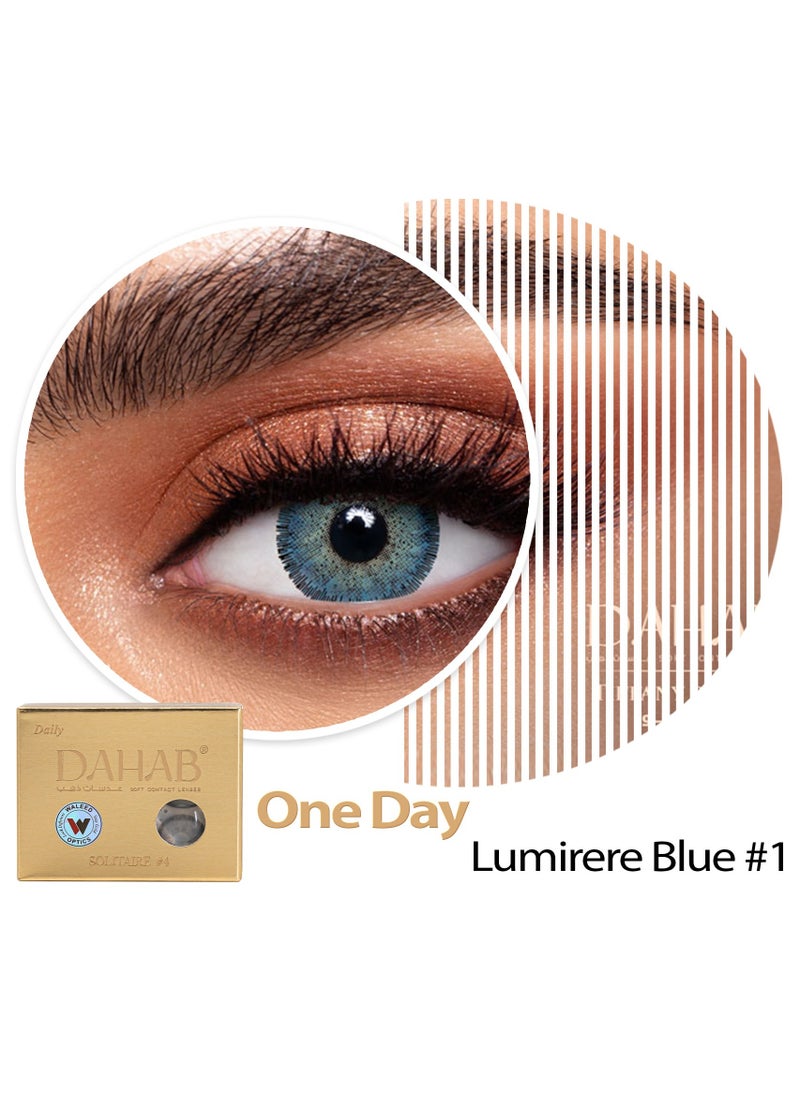 Dahab Dahab Daily Lenses Lumeirer Blue No1  - Image 1