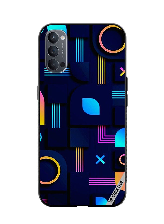 VR CREATIVE Protective Case Cover For Oppo Reno4 Pro 5G Texture Design Multicolour - Image 1