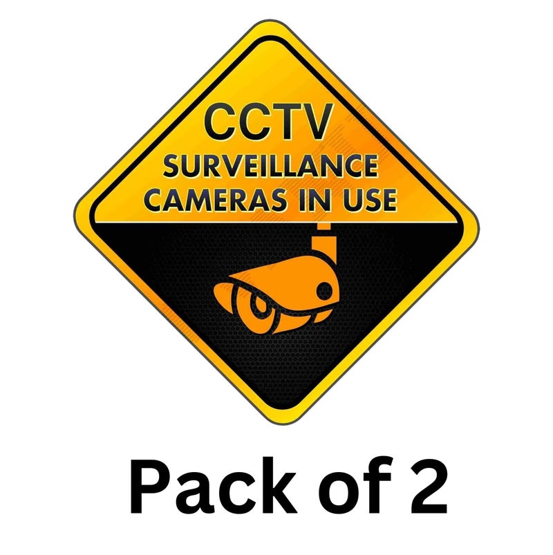 KREEPO CCTV Camera Surveillance Sign Board (Pack of 2) CV-17 - Image 3