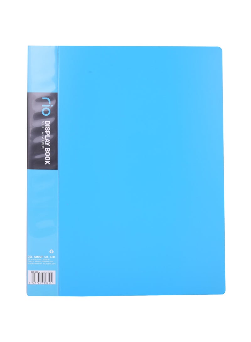 Deli E5034 Display Book - A4, 40 Pages, Assorted Colors - Image 2