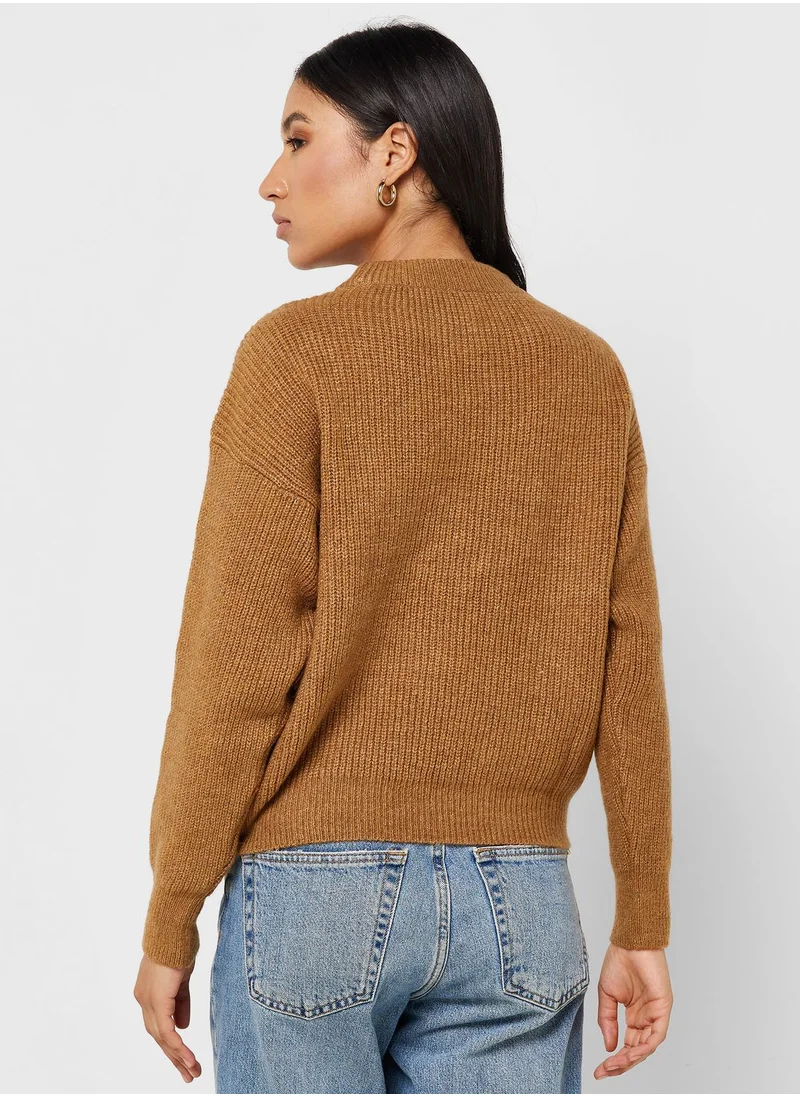 نويزي ماي Knitted Ted Knitted Pullover