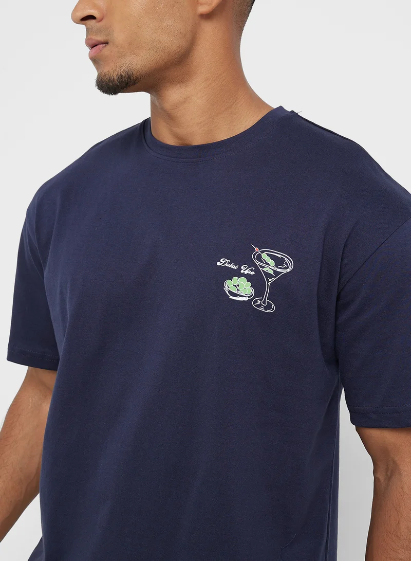 Seventy Five Oversized Graphic T-Shirt