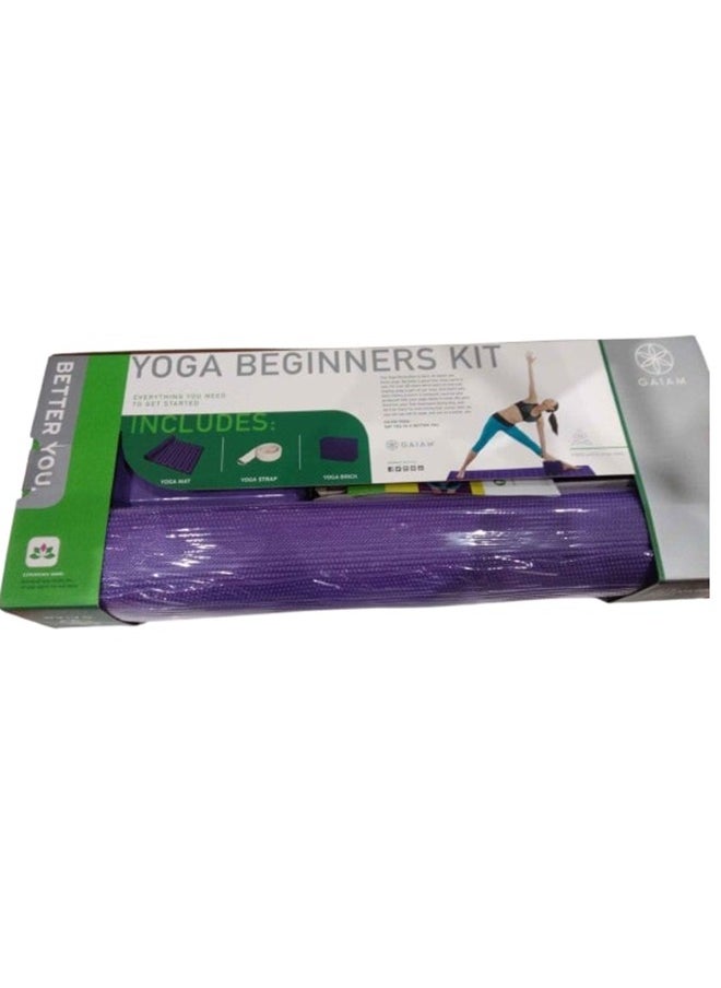 Gaiam YOGA BEGINNERS KIT PURPLE 