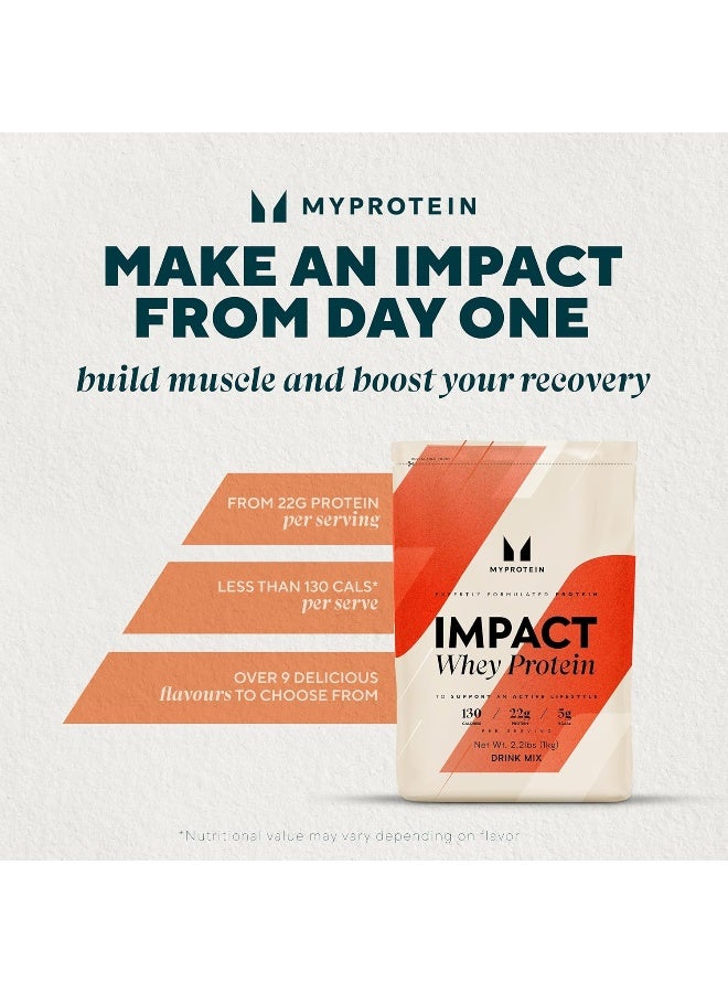 Myprotein Impact Whey Protein Blend, Unflavored, 2.2 Lbs (40 Servings) - Image 2