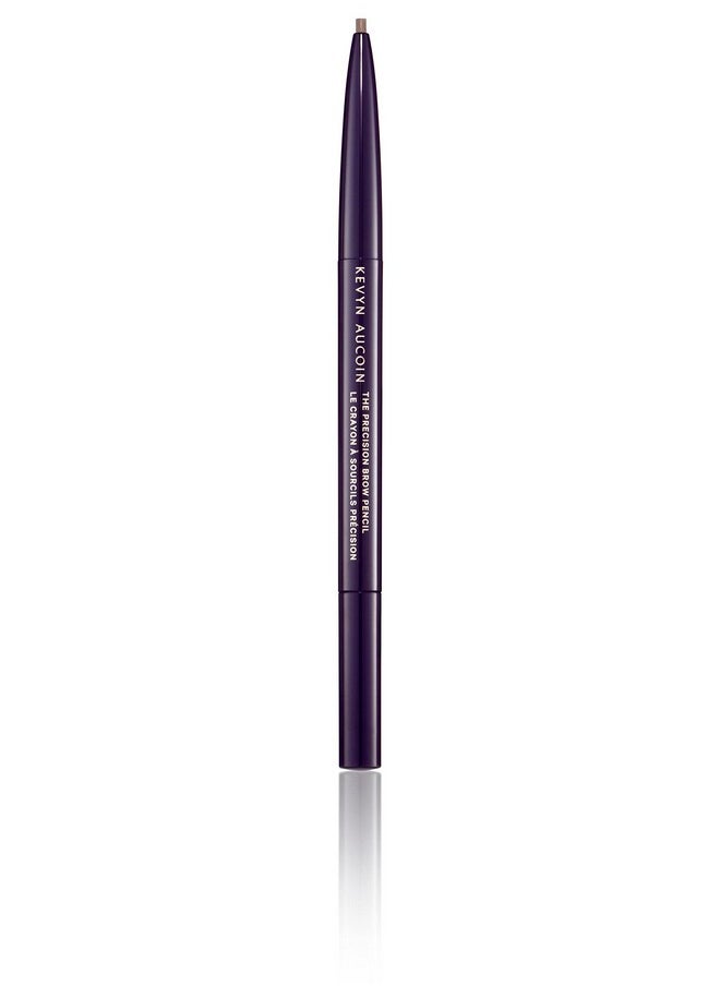 Kevyn Aucoin - Kevyn Aucoin The Precision Brow Pencil, Brunette: Ultra slim, thin and strong. Retractable plus spoolie brush. Pro makeup artist go to. Sculpt, define and shape eyebrows. Stay put, smudge-proof. - Image 1