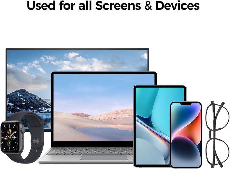 JiaTeums Touchscreen Mist Cleaner Spray, (20ml Upgrade Extra Large Ver.) Screen Cleaner Spray Tool for Phone Laptop Device Lens TV PC Car Screen with Refill, Brush & Microfiber Cloth, Grey - Image 5