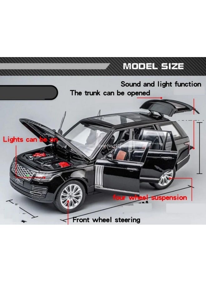 Sky Tech Sky Tech® Range Rover SUV Car 1:32 Scale Model Car Exclusive Alloy Metal Pull Back Die-cast Car Metal Pullback Toy car with Openable Doors & Light Music Best Gifts Toys Kids【Colors as Per Stock】  - Image 4