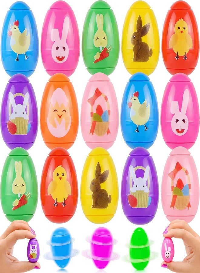 Menzcci 16 Pack Easter Egg Fidget Spinner Toys Novelty Spinning Tops Toys for Kids Boys Girls Easter Basket Stuffers Egg Fillers Essentials Party Favors Gifts - Image 1