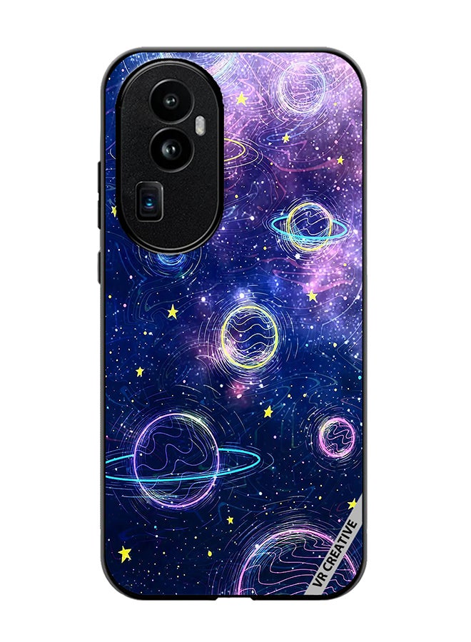 VR CREATIVE Protective Case Cover For Oppo Reno 10 Pro Plus Galaxy Design Multicolour - Image 1