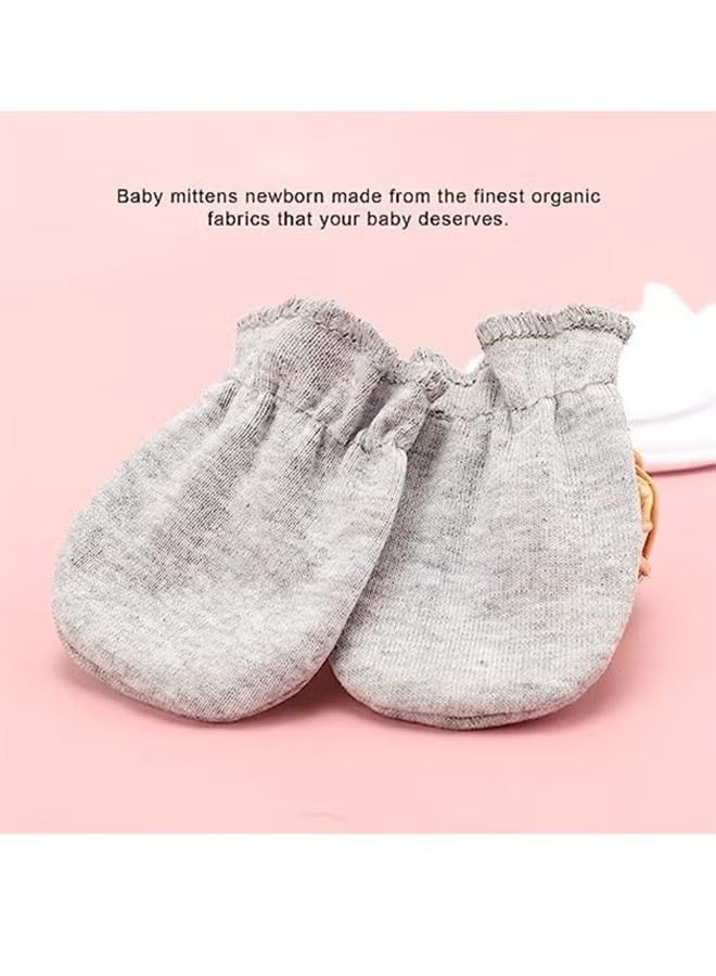 GIFT 5 Pair Baby Anti Scratch Mittens for Newborn Boys Girls, Elasticity Adjustable Breathable Meshes No Scratching Gloves Mitts Mits, Suit 0-12 Months Boy And Girl - Image 3