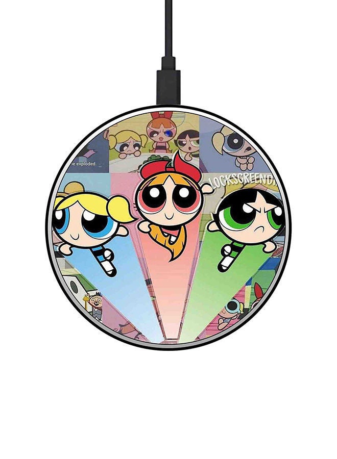 NIBEMINENT 15W Ultra Slim Fast Wireless Charger Multicolour