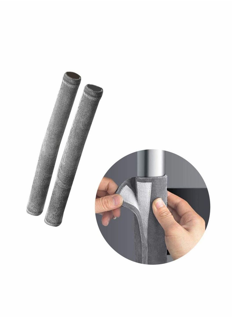 Y&D - 2 Pcs Refrigerator Door Handle Cover Solid Color Fridge Handles Antiskid Protector Gloves Kitchen Appliance Covers for (Light Grey) - Image 1