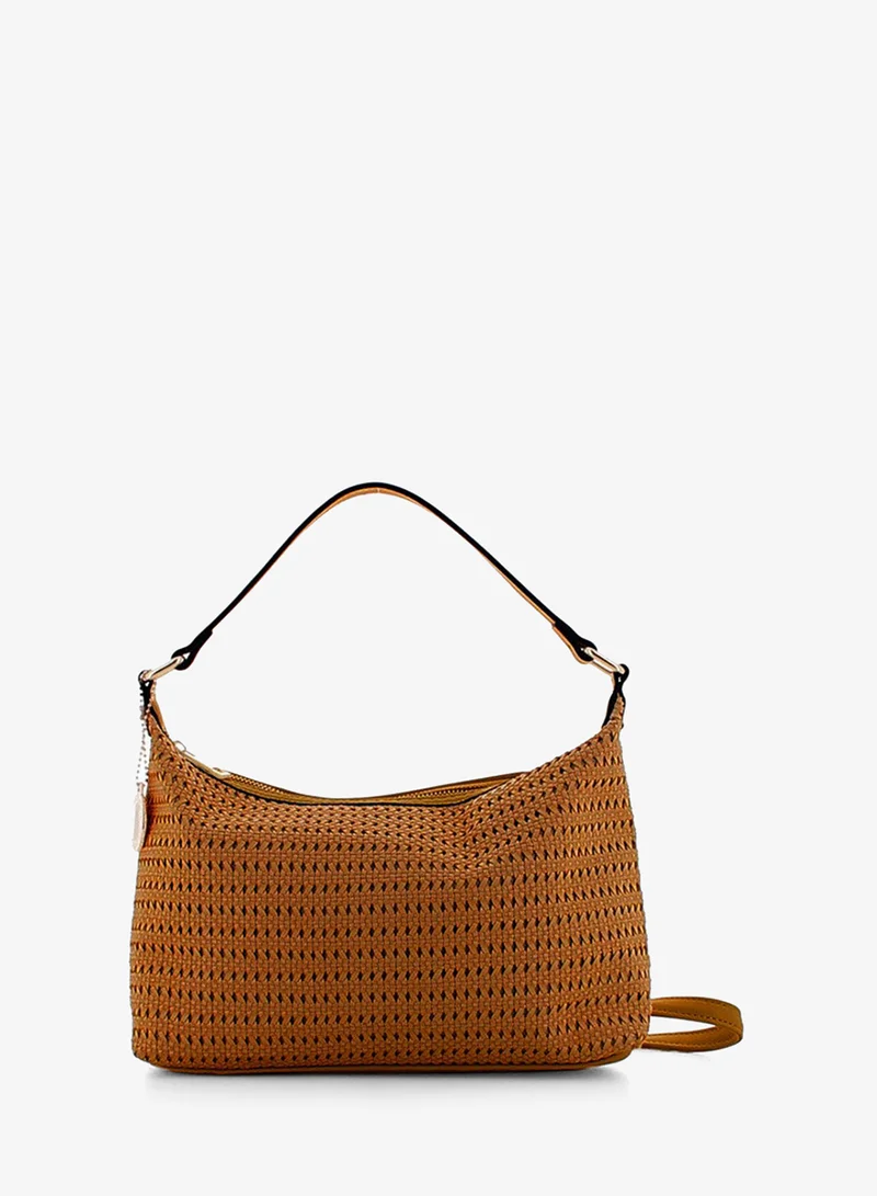 Marina Galanti Cheremule Perforated Hobo Bag - Camel