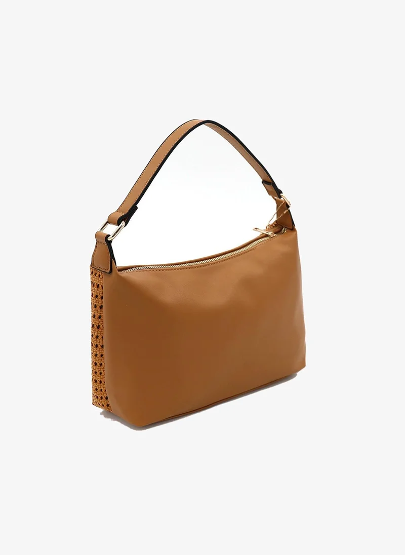 Marina Galanti Marina Galanti Cheremule Perforated Hobo Bag - Camel
