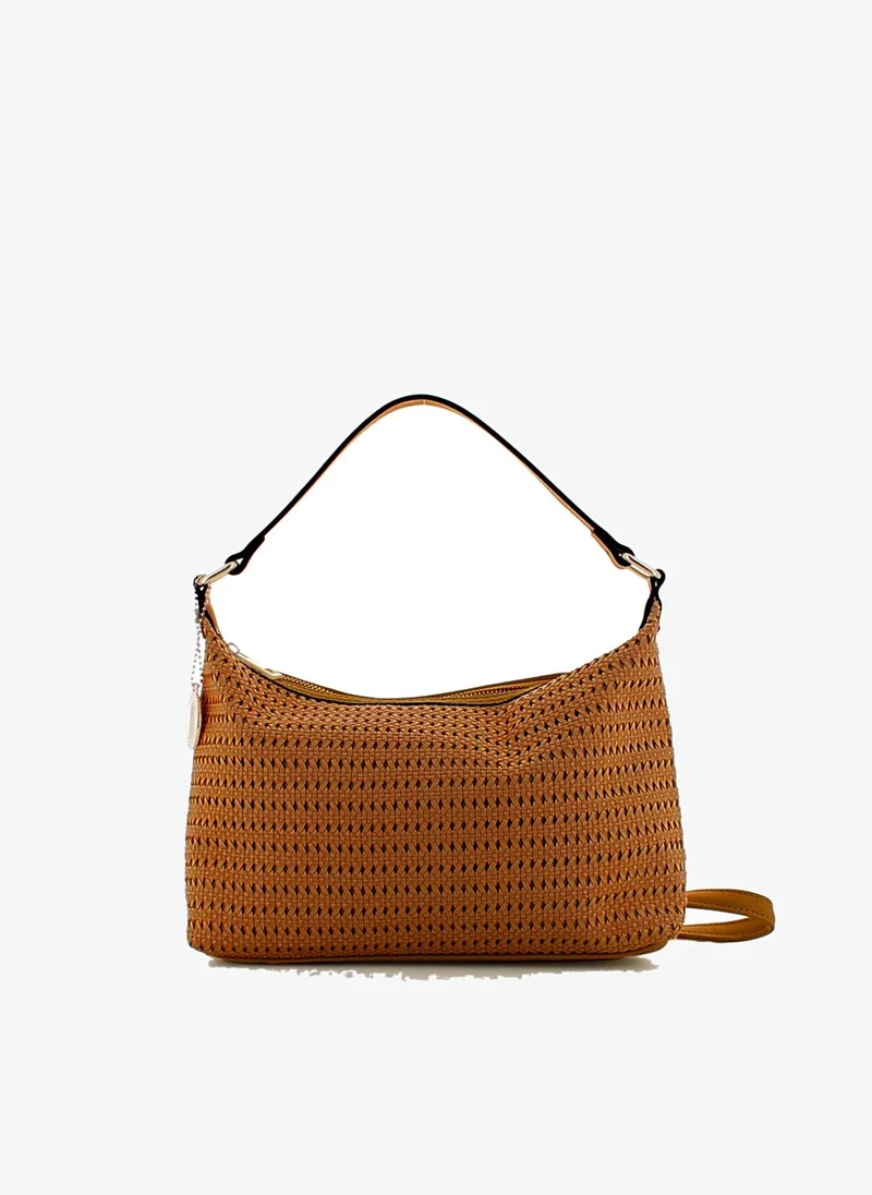 Marina Galanti Marina Galanti Cheremule Perforated Hobo Bag - Camel