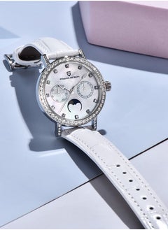 Women's Quartz Watches, Fashionable And Elegant, Silver-White Dial, Leather Strap PD1789 White - pzsku/Z289BB27F3C47592D3380Z/45/_/1730451184/22cca1c0-f0eb-42e9-8626-fad5b591b6b5