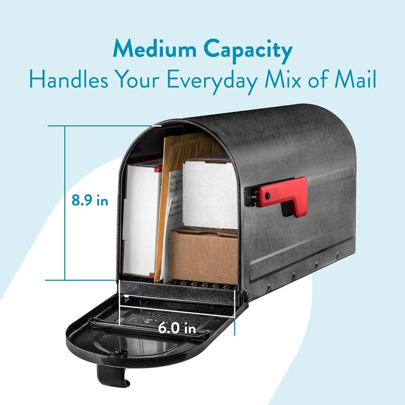ARCHITECTURAL MAILBOXES 7600P-10 MB1 Mailbox, Medium, Pewter - Image 3