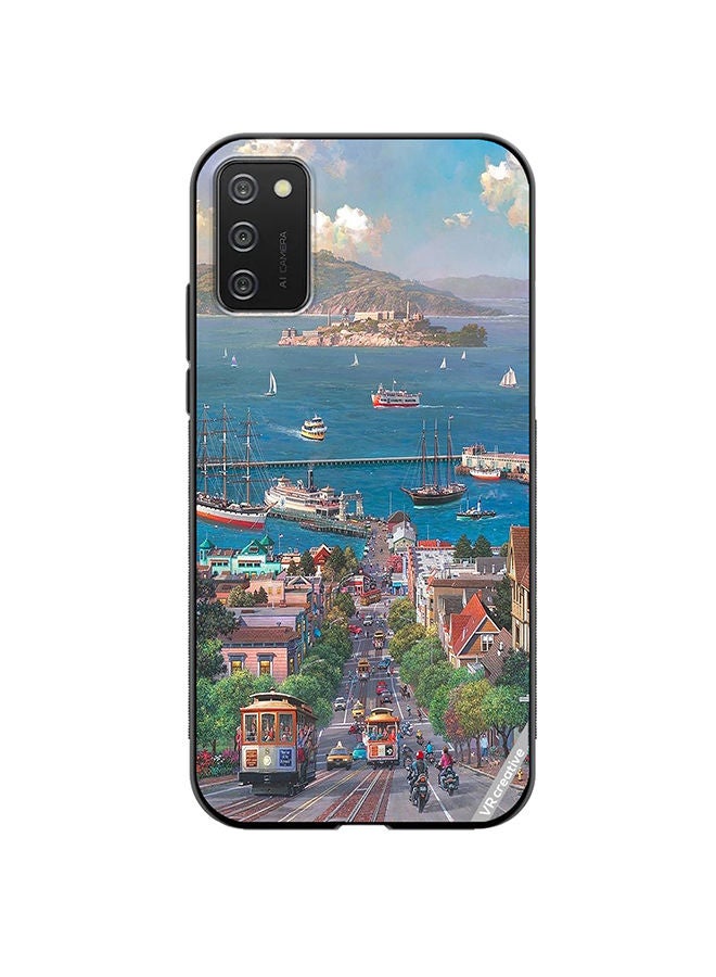 VR CREATIVE Protective Case Cover For Samsung Galaxy A03s Park West Gallery Design Multicolour - Image 1