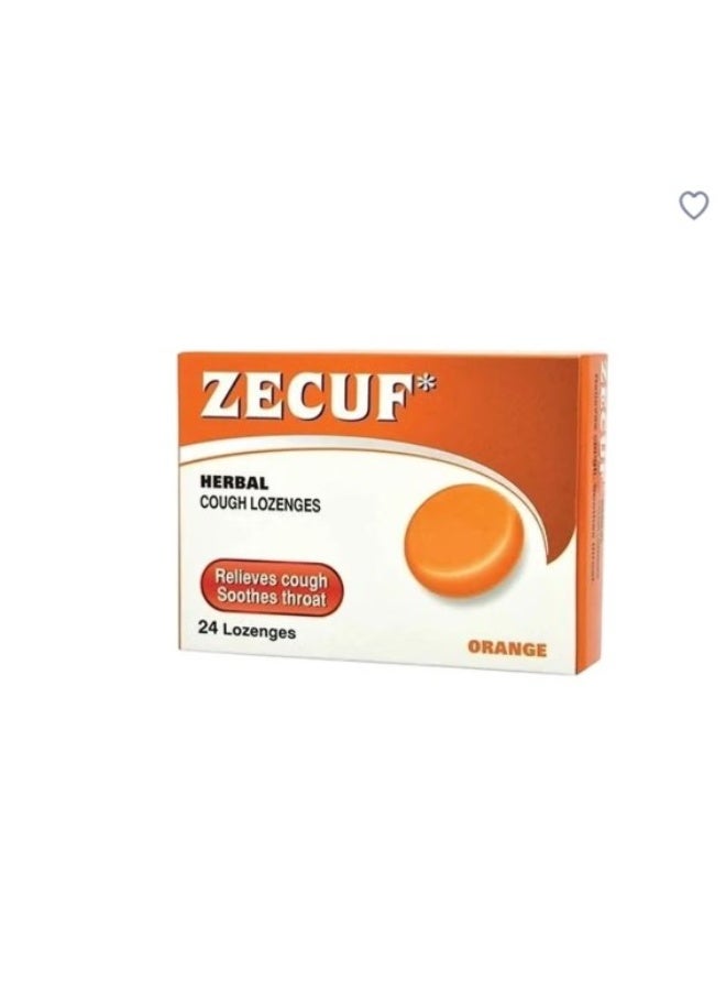 Zecuf Cough & Cold Lozenges, Orange