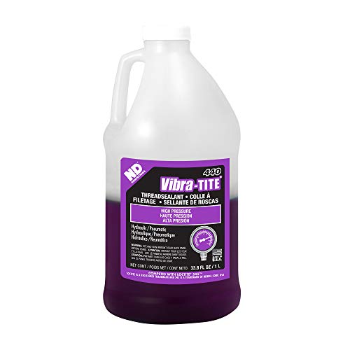 Vibra-TITE - 44000 440 Hydraulic and Pneumatic Anaerobic Thread Sealant, 1 Liter Jug, Purple - Image 1