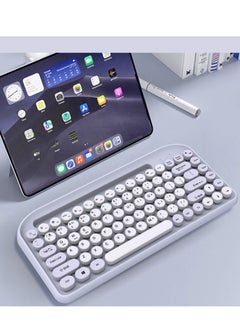 EXPGlobal Wireless Bluetooth keyboard, Cute Mini 84-key Compact Keyboard, Dual mode 2.4GHz wireless connect  - Image 5