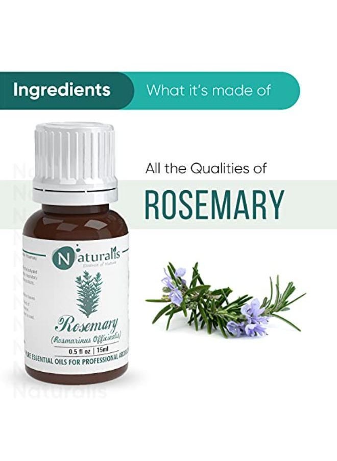 Naturalis Essential Oil Gift Pack Of 2-15Ml (Rosemary Oil, Vetiver Oil)  - Image 3