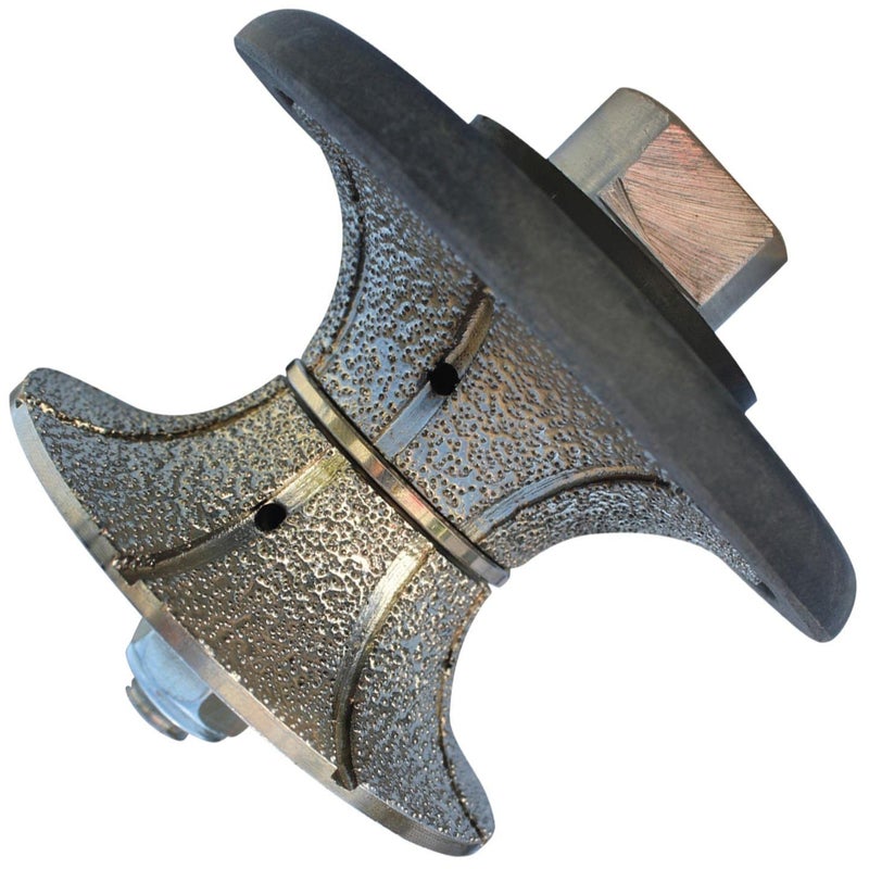 STADEA Diamond Profile Wheel/Profile Grinding Wheel Full Bullnose 20 MM 3/4" high for Grinder Polisher Tile Granite Marble Concrete Shaping/Diamond Profiling