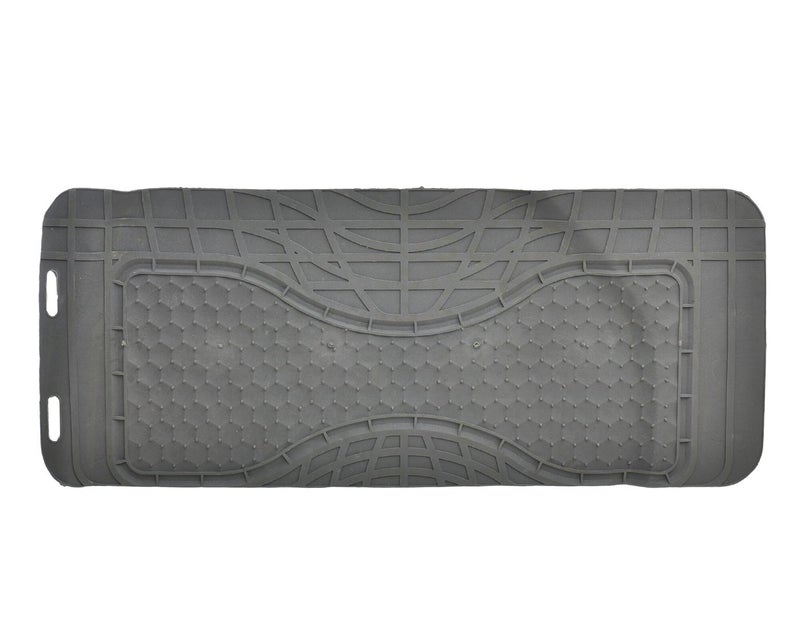 Heavy Duty 5pc Front & Rear Rubber Floor Mats for Cars, SUV, Van & Truck,All Weather Protection Universal Fit , gray* Silver - Image 4