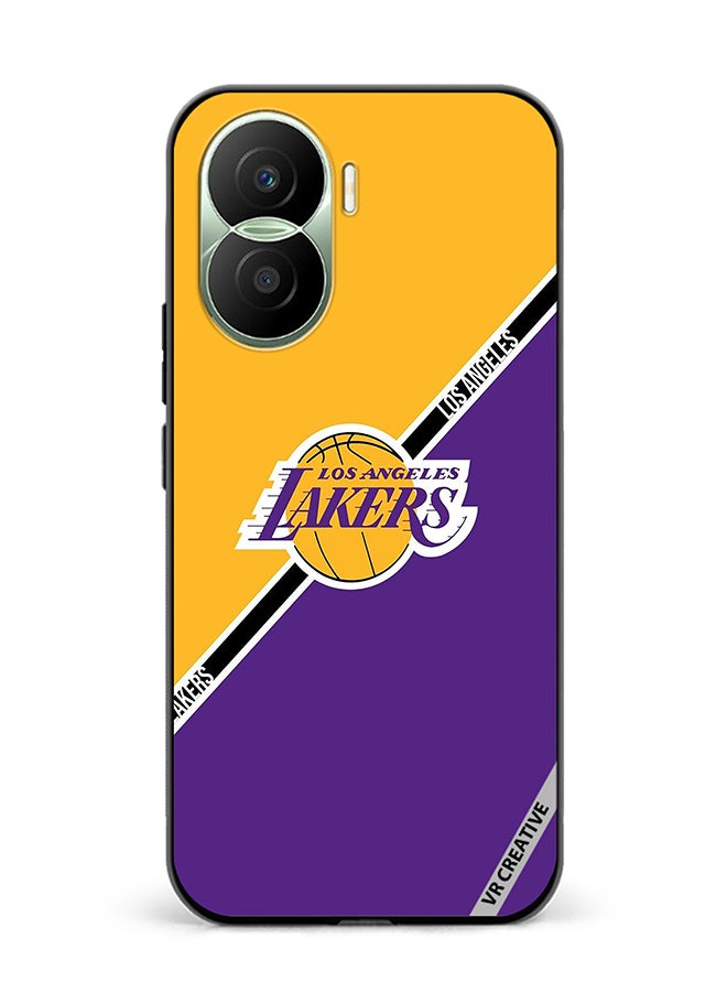 VR CREATIVE Protective Case Cover For Honor Play7T Pro Los Angeles Lakers Design Multicolour - Image 1