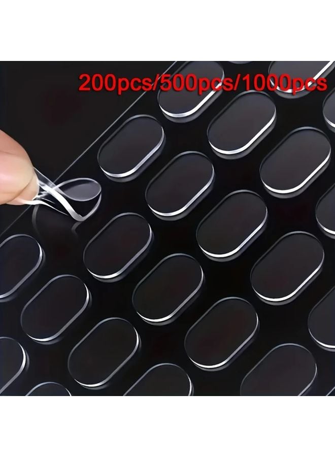 500pcs Transparent Double Sided Tape Strong Adhesive No Residue For DIY Home Office - Image 2