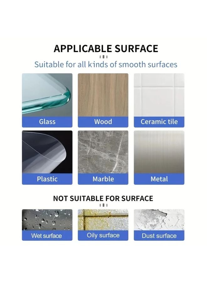 500pcs Transparent Double Sided Tape Strong Adhesive No Residue For DIY Home Office - Image 3