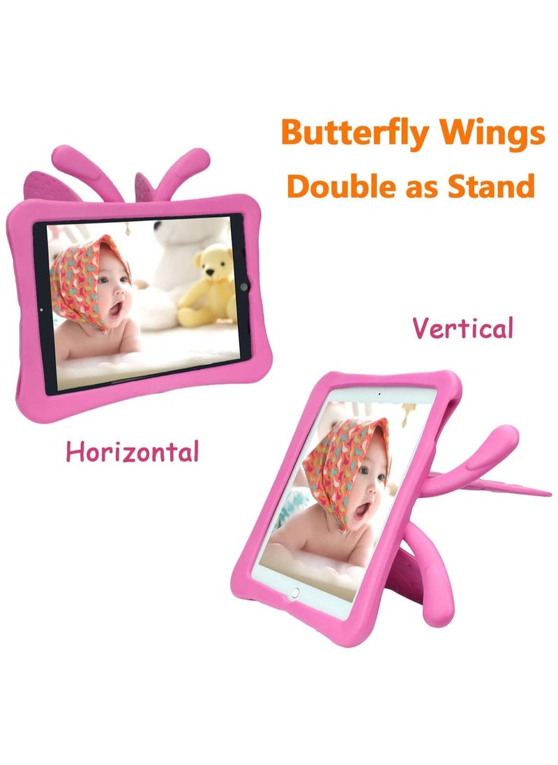 iPad 9th 8th 7th Generation Case Kids Girls, Cute Butterfly Shockproof EVA Foam Super Protection Stand Cover for iPad 2021 2020 2019 10.2" and iPad Air 3 Pro 10.5" - Image 3