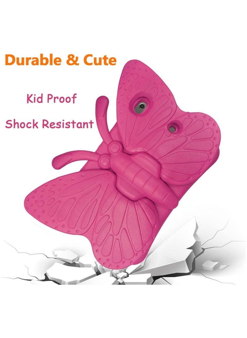 iPad 9th 8th 7th Generation Case Kids Girls, Cute Butterfly Shockproof EVA Foam Super Protection Stand Cover for iPad 2021 2020 2019 10.2" and iPad Air 3 Pro 10.5" - Image 2