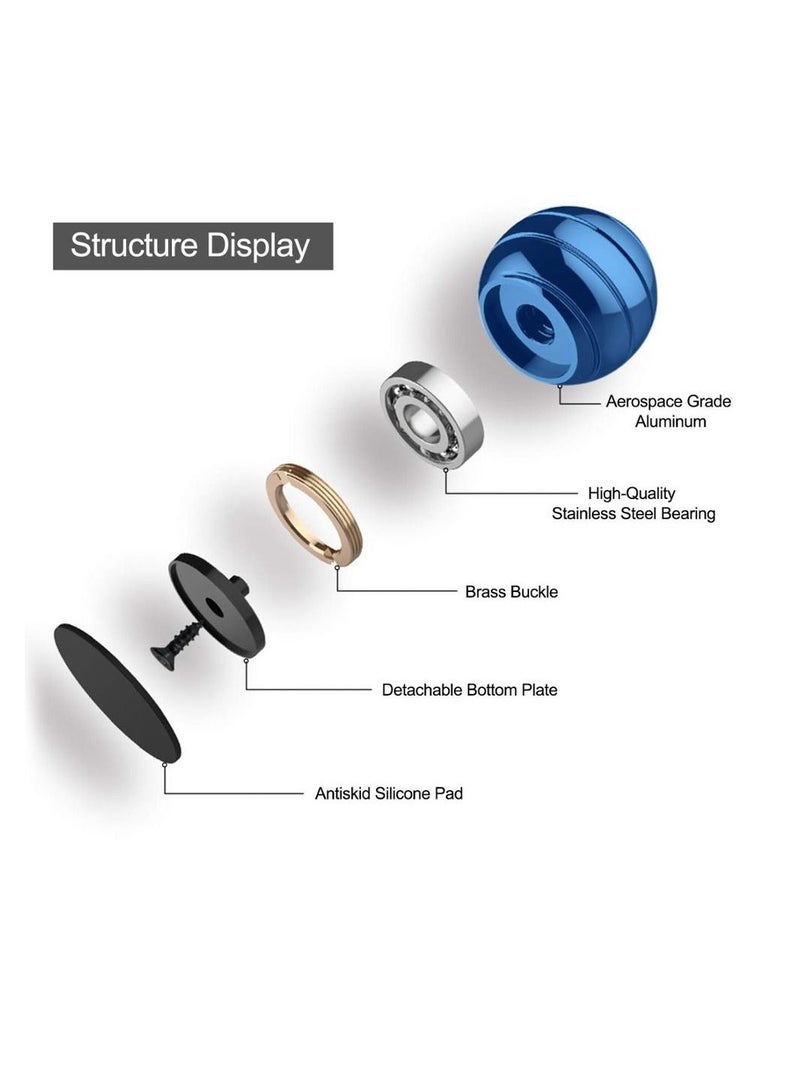 لعبة كرة دوارة لسطح المكتب بأطراف الأصابع كرة طاولة دوارة 55 ملم لون ذهبي - Image 3