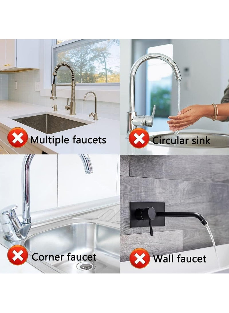61cm Grey Silicone Sink Mat, Splash,Drip Resistant for Kitchen, Bathroom Countertops.
