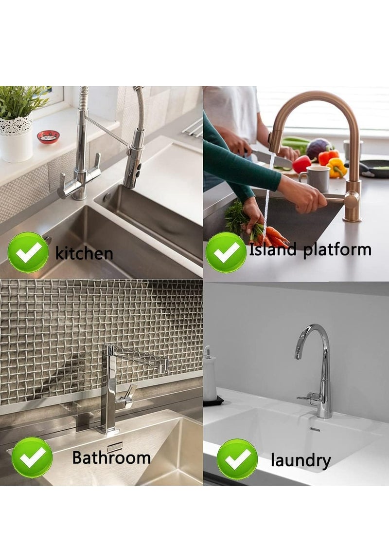 61cm Grey Silicone Sink Mat, Splash,Drip Resistant for Kitchen, Bathroom Countertops.