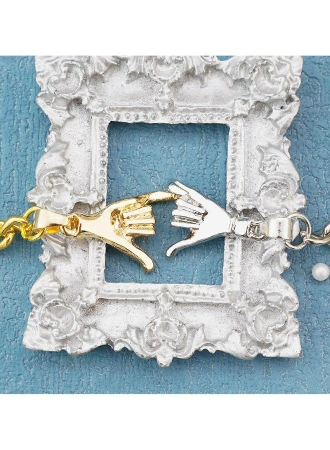 Pinky Promise Keychain For Couples Matching Design For Anniversary Valentine's Day Daily Use Gift For Him Her Boyfriend Girlfriend Romantic Durable Stainless Steel - Image 5