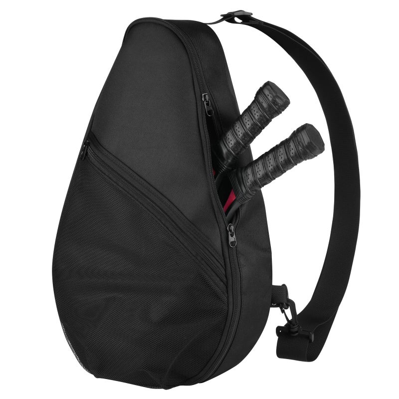 Cosmos Padel Racket Bag Pickleball Paddle Sling Backpack Padel Racquet Storage Bag Padel Paddel Tennis Equipment Carrying Bag with Mesh Pocket for 2 Paddles Balls Water Bottle Accessories - Image 2