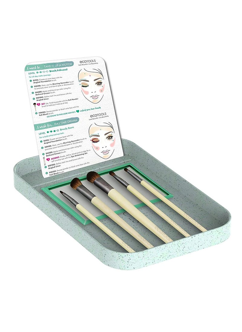 Eco Tools - مجموعة فرش مكياج العيون اليومية المكونة من 6 قطع - Image 1