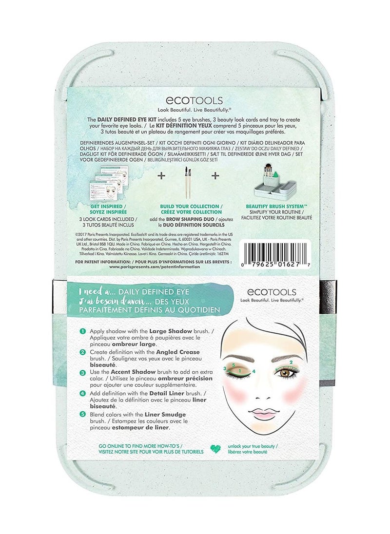 Eco Tools - مجموعة فرش مكياج العيون اليومية المكونة من 6 قطع - Image 1