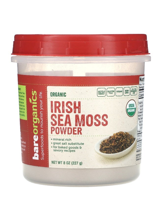 BareOrganics, Organic Irish Sea Moss Powder, 8 oz (227 g) - Image 1