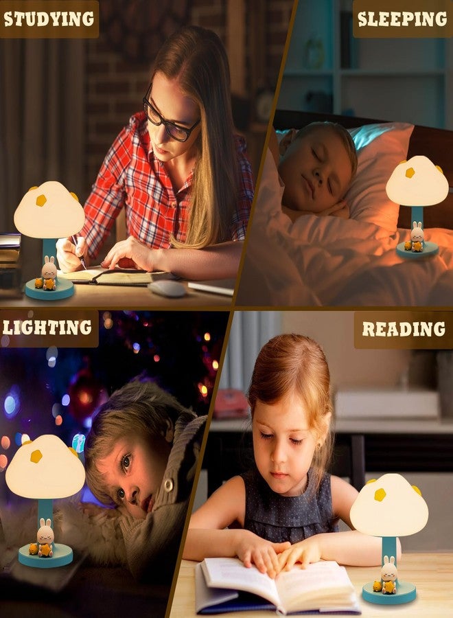 AVEKI Cloud bedside lamp for Kids, Cute Silicone Portable Touch Lamp with 3-Levels Brightness, Rechargeable Night Light for Bedroom Children's Room, Dimmable LED Table Lamp Gift for Kids Boys Girls (Blue) - Image 5