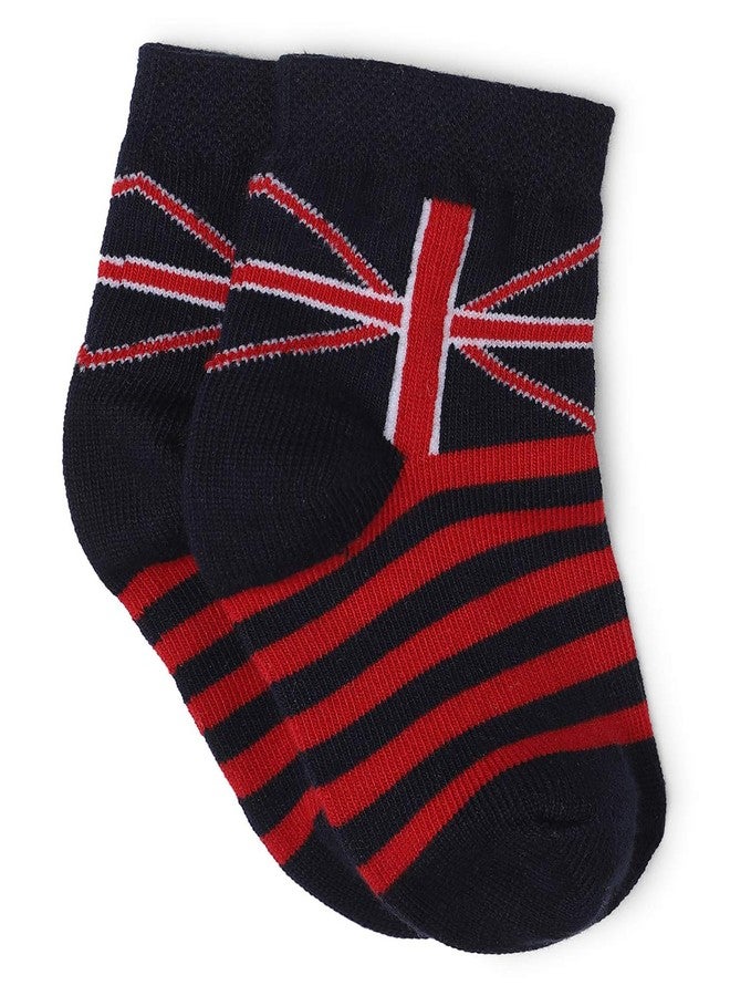 BODYCARE Kids Ankle Length Socks Pack of 6 Cotton Soft Stretchable Comfortable Antibacterial Moisture Wicking Socks for Sports Casual Use All Season - Image 2