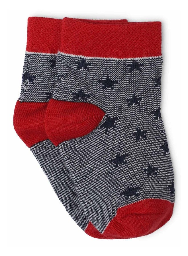 BODYCARE Kids Ankle Length Socks Pack of 6 Cotton Soft Stretchable Comfortable Antibacterial Moisture Wicking Socks for Sports Casual Use All Season - Image 3