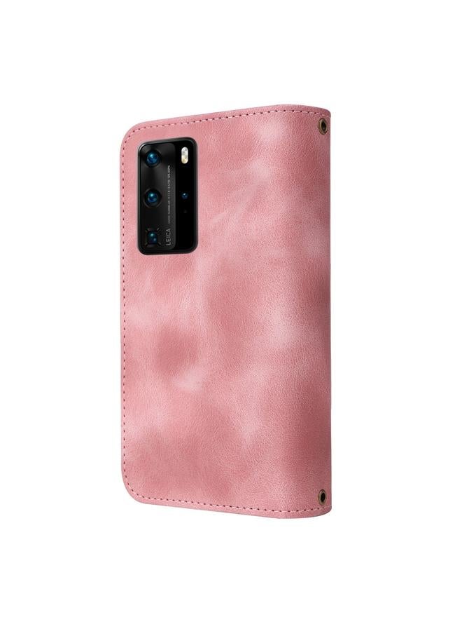 Zaboon Case For Huawei P40 Pro Multifunctional Card Slot Zipper Wallet Leather Phone Case - Image 3
