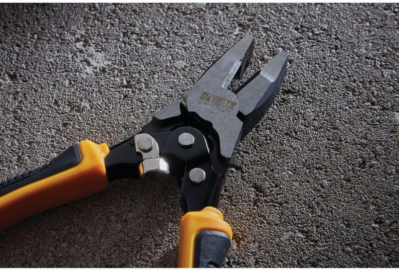 DEWALT DWHT70276 Compound Action Lineman Pliers 4-1/2 Inch, Chrome - Image 3