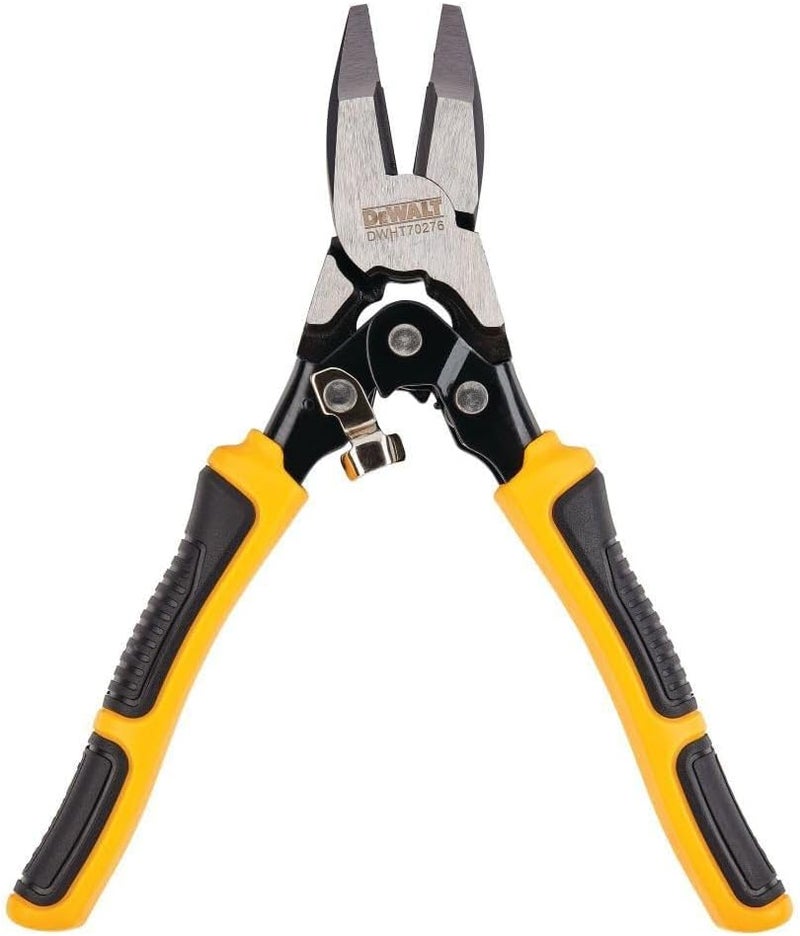 DEWALT DWHT70276 Compound Action Lineman Pliers 4-1/2 Inch, Chrome - Image 1