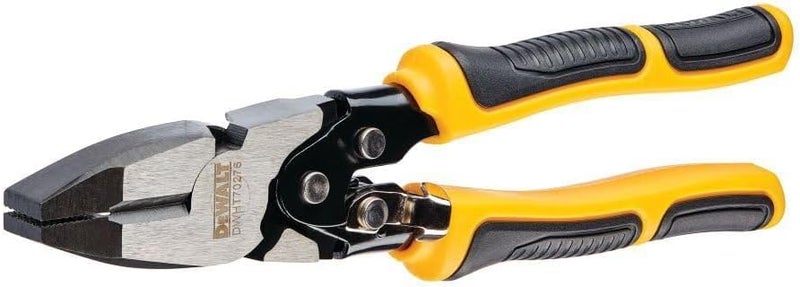 DEWALT DWHT70276 Compound Action Lineman Pliers 4-1/2 Inch, Chrome - Image 2